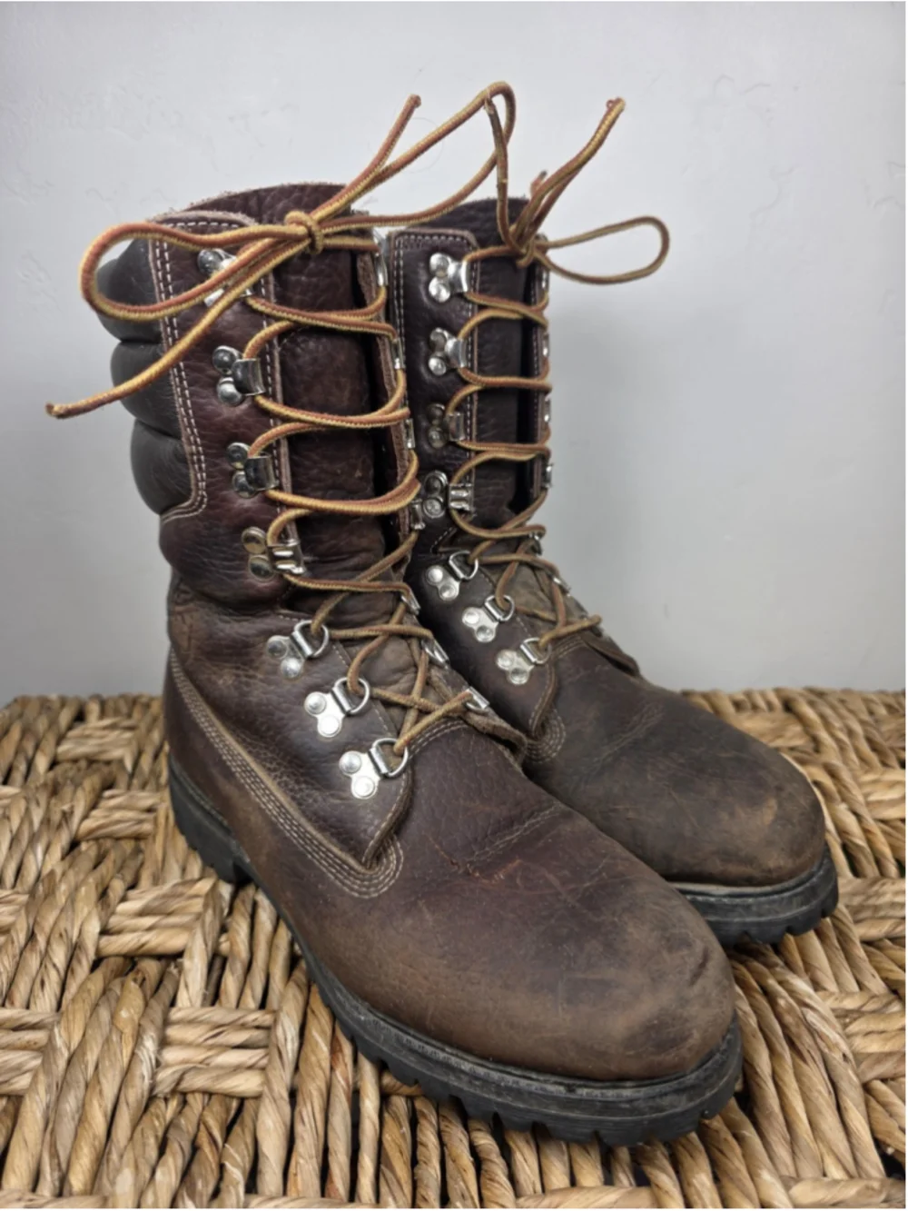 Vintage Timberland 10284 Super Boot 40 Below 7.5W USA Vibram Iditarod Leather